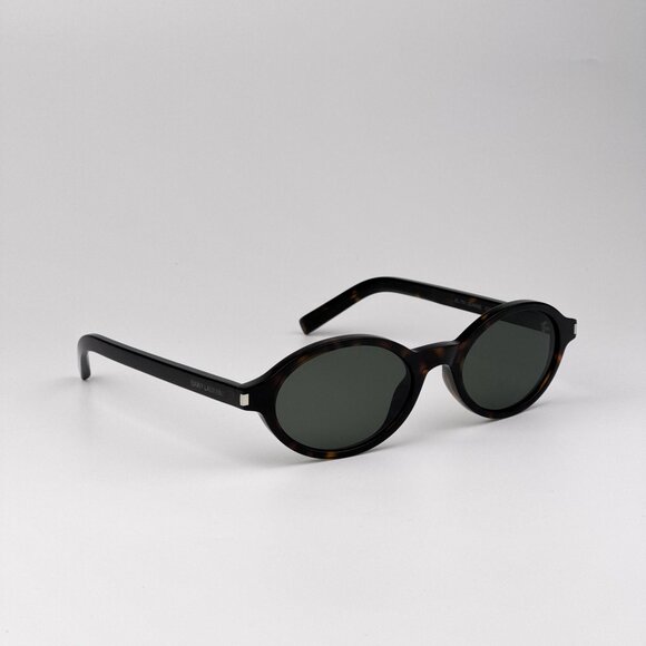 Saint Laurent JEANNE Sunglasses – Havana Oval Frame / Grey Lenses (SL751 002) - Picture 3 of 13